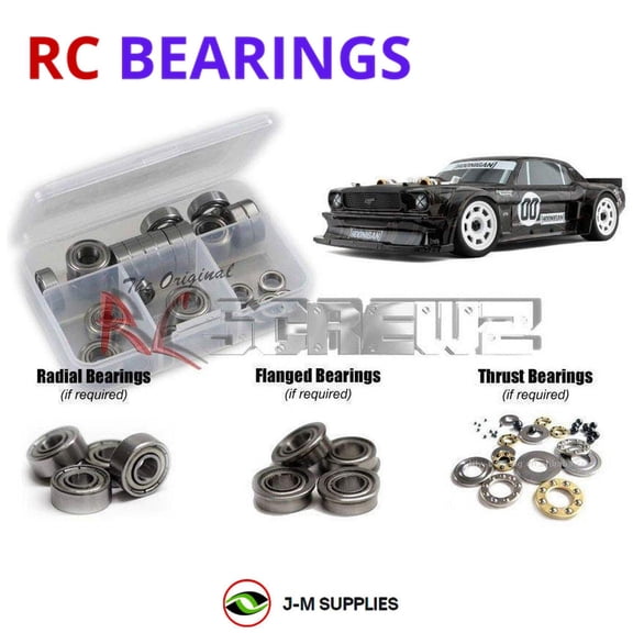 RCScrewZ Metal Shielded Bearings asc143b for Team Associated Hoonigan 1/7 SR7 Rally (#20540) | RCX