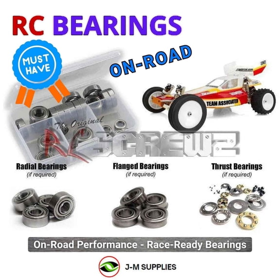 RCScrewZ Metal Shielded Bearings asc147b for Team Associated RC10 Team/Gold Ed. 1/10 (#6034) | SET