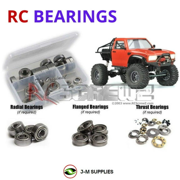 RCScrewZ Metal Shielded Bearings czr001b for Cross RC SR-4A 4x4 Crawler CZRSR4A RC Car | SET