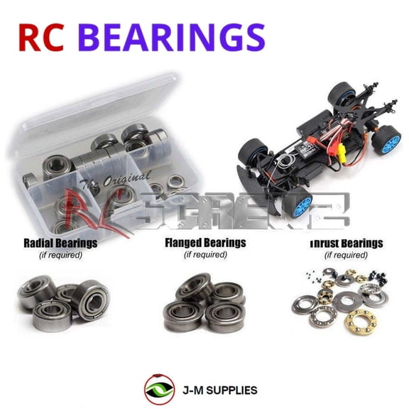 RCScrewZ Metal Shielded Bearings hpi004b for HPI Racing Micro RS4 1/18 Electric Touring Car | SET
