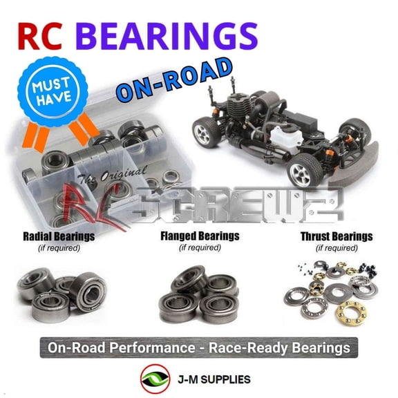 RCScrewZ Metal Shielded Bearings hpi094b for HPI Nitro RS4 3 RTR EVO+ 1/10 Touring (#105936) | SET