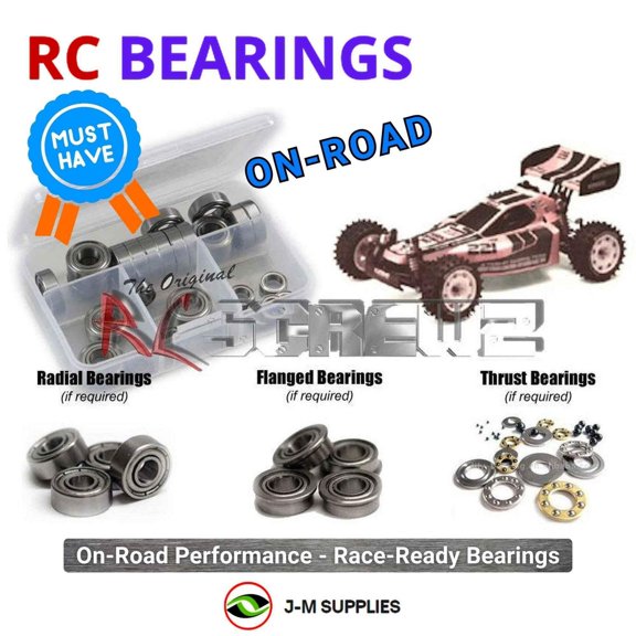 RCScrewZ Metal Shielded Bearings kyo011b for Kyosho Turbo Optima Mid 1/10 4WD (#3136/Vintage) | PRO