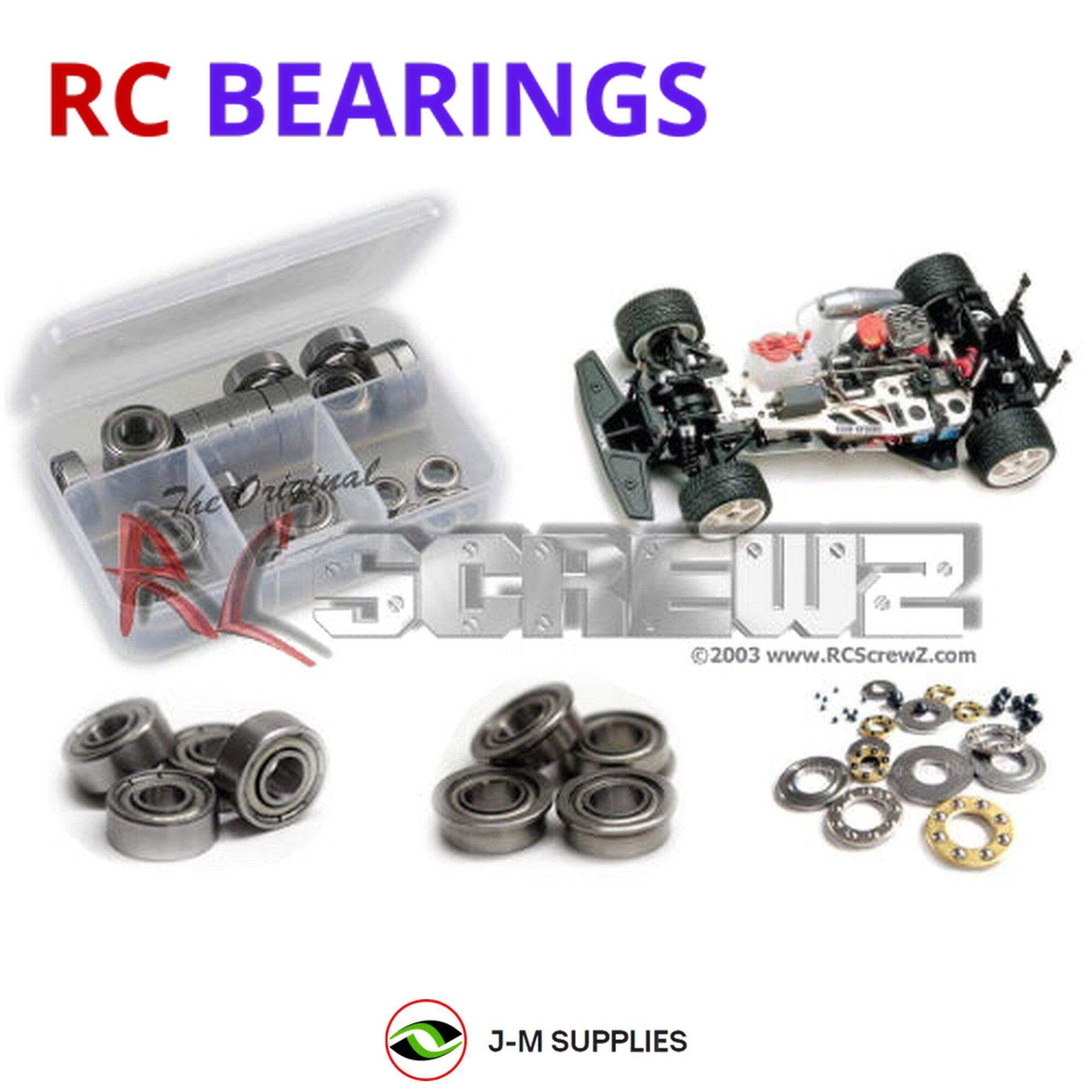 RCScrewZ Metal Shielded Bearings kyo036b for Kyosho Super 10 ...