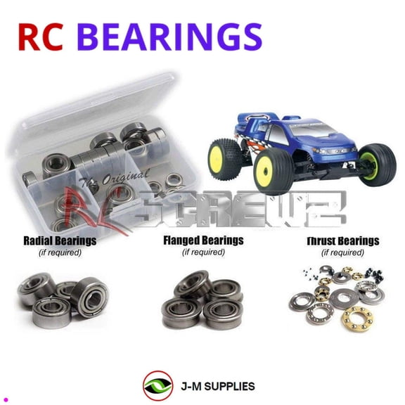 RCScrewZ Metal Shielded Bearings los030b for Losi Micro-T, 1/36, (Rel. 2007) (#LOSB0230T1/T2) | SET