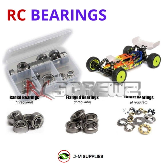 RCScrewZ Metal Shielded Bearings los117b for Team Losi 22SR 5.0 Elite Racer Buggy (TLR03018) | SET