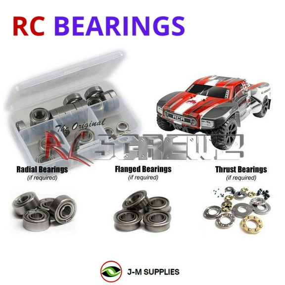 RCScrewZ Metal Shielded Bearings rcr045b for RedCat Racing Blackout SC RTR/Pro 1/10 SC Truck | SET