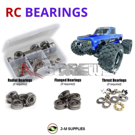 RCScrewZ Metal Shielded Bearings rer070b for RedCat Racing Kaiju 1/8 Electric Monster Truck | SET