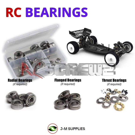 RCScrewZ Metal Shielded Bearings sch045b for Schumacher Cougar LD3 1/10 Buggy (#K208/209/210) | PRO