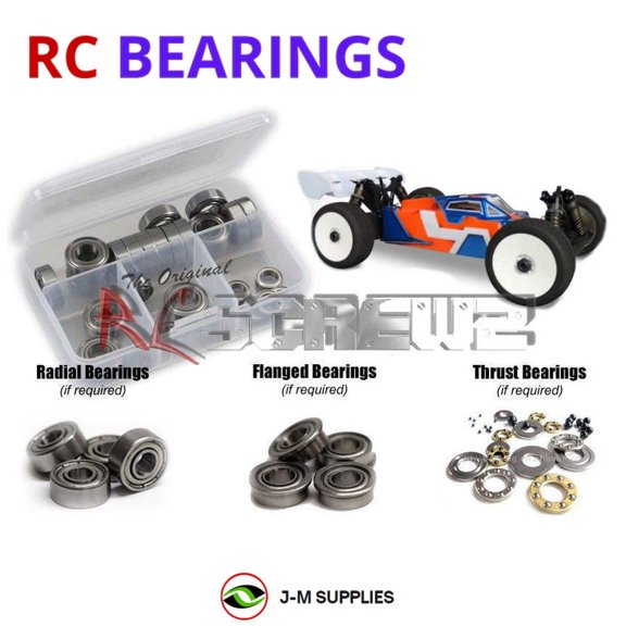 RCScrewZ Metal Shielded Bearings tek015b for Tekno RC EB48.4 Buggy 1/8th TKR8000 RC Car | SET