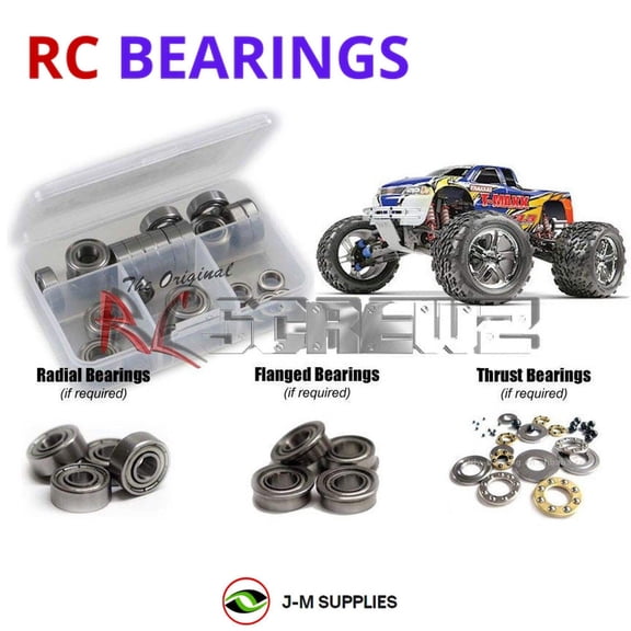 RCScrewZ Metal Shielded Bearings tra016b for Traxxas T-Maxx 3.3 1/10 Nitro Monster (#4907) | SET