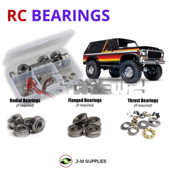 RCScrewZ Metal Shielded Bearings tra085b for Traxxas TRX-4 Bronco/Ranger 1/10 Truck (82046-4) | SET