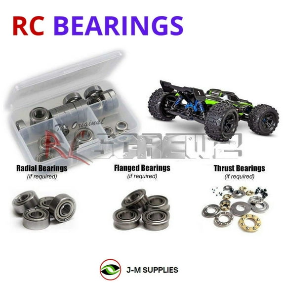 RCScrewZ Metal Shielded Bearings tra101b for Traxxas Sledge 1/8 4x4 VXL-6s Monster (#95076-4) | SET