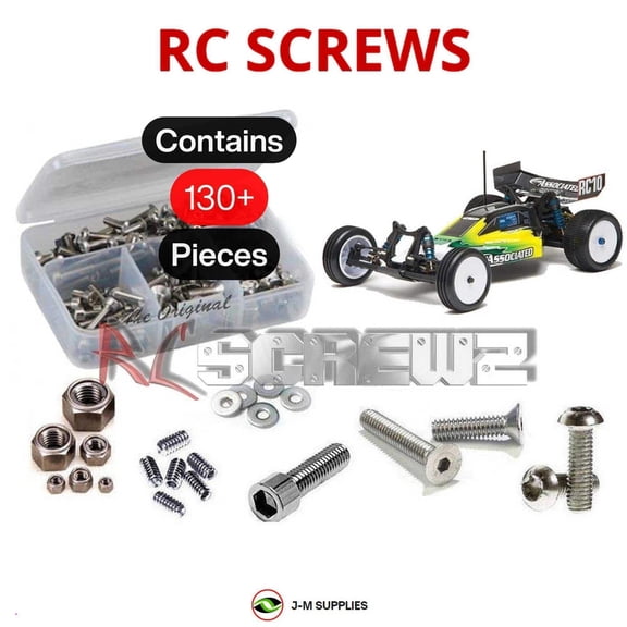 RCScrewZ Metric Stainless Screw Kit ass006m for Associated B4 / B4.1 / RTR 1/10 2WD Buggy | PRO