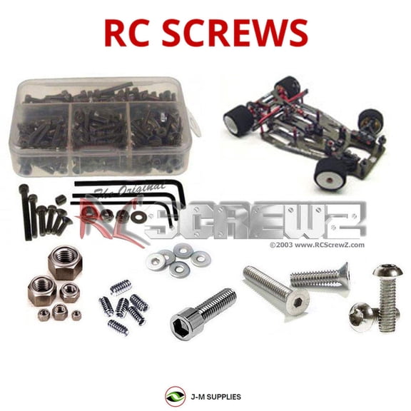 RCScrewZ Metric Stainless Screw Kit crc005m for CRC T-Fource Metric Version RC Car | PRO