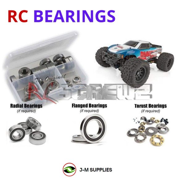 RCScrewZ Rubber Shielded Bearing Kit asc131r for Associated Rival MT10 #20516 RC Car | SET