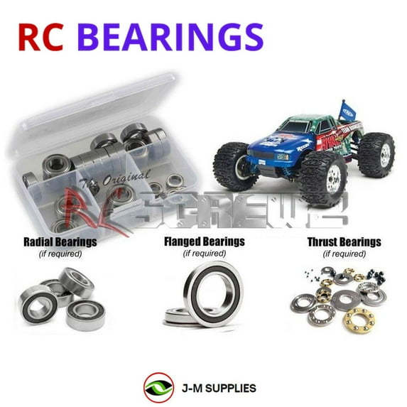 RCScrewZ Rubber Shielded Bearing Kit ass070r for Associated Rival Mini Monster RC Car | PRO