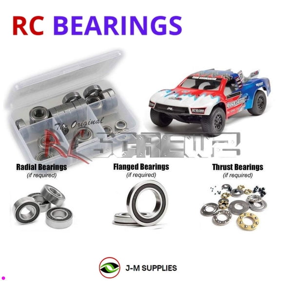 RCScrewZ Rubber Shielded Bearing Kit ass071r for Associated RC10 SC5M #70006 RC Car | PRO
