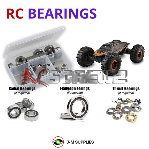 RCScrewZ Rubber Shielded Bearing Kit axi003r for Axial Racing XR-10 #90017 RC Car | SET