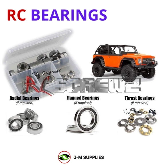 RCScrewZ Rubber Shielded Bearing Kit axi010r for Axial Racing SCX10 Dingo #90021 RC Car | SET