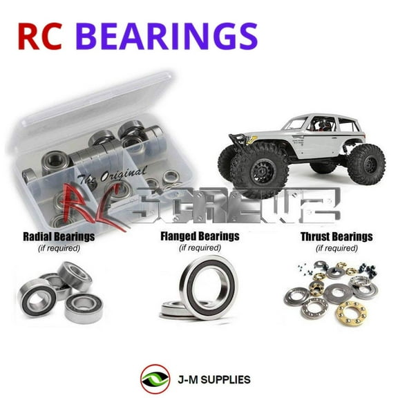 RCScrewZ Rubber Shielded Bearing Kit axi018r for Axial Wraith Spawn 4wd #90045 RC Car | SET