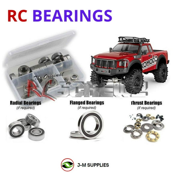 RCScrewZ Rubber Shielded Bearing Kit gma007r for GMade Komodo 1/10 Rock Crawler GS01 (GM54000) | SET