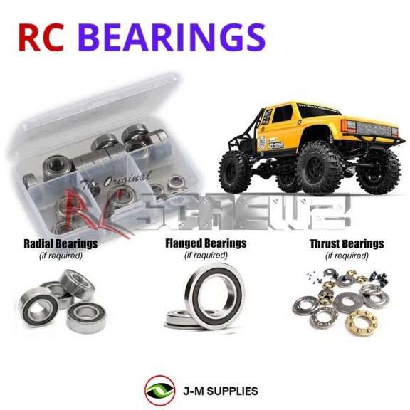 RCScrewZ Rubber Shielded Bearing Kit gma011r for GMade BOM TC/TR #GM7000/03 RC Car | SET