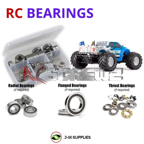 RCScrewZ Rubber Shielded Bearing Kit helrc001r for Helion RC Invictus 10MT RC | PRO