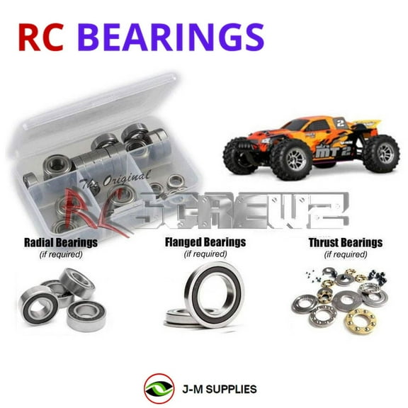 RCScrewZ Rubber Shielded Bearing Kit hpi024r for HPI Racing MT2/Evo #10401/10402 RC Car | SET