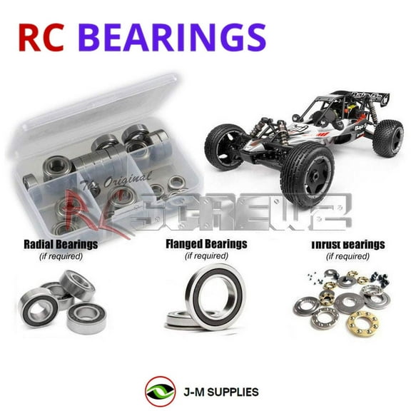 RCScrewZ Rubber Shielded Bearing Kit hpi056r for HPI Racing Baja 5B v2.0 RTR (#110190) | SET