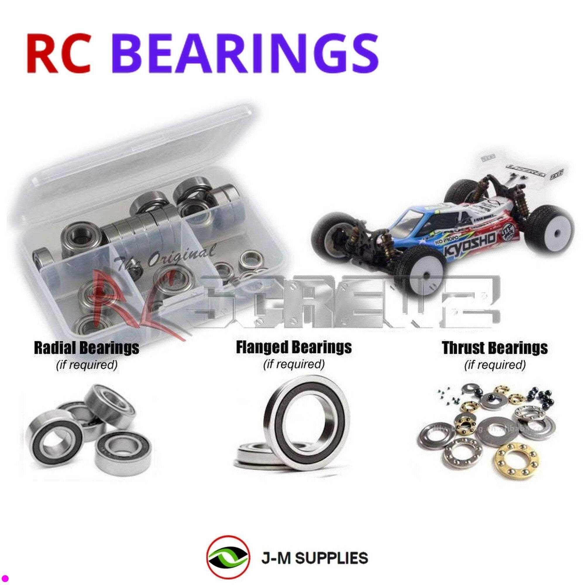 Kit Roulements Céramique Scellés Caoutchouc Kyosho Lazer 2000 EP - FastEddy Bearings TFE4096