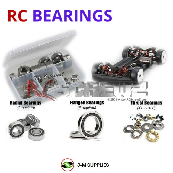 RCScrewZ Rubber Shielded Bearing Kit kyo167r for Kyosho TF6/SP 1/10th 30025 RC Car | SET