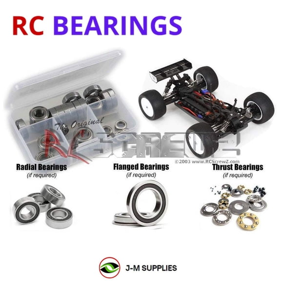 RCScrewZ Rubber Shielded Bearing Kit los077r for Losi Mini 8ight-T RTR RC Car | SET