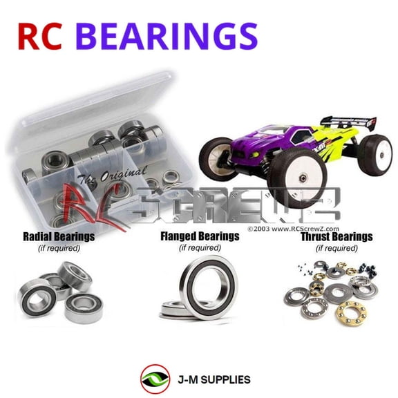 RCScrewZ Rubber Shielded Bearing Kit mug022r for Mugen Seiki MBX-6TR 1/8th E0087 RC Car | SET