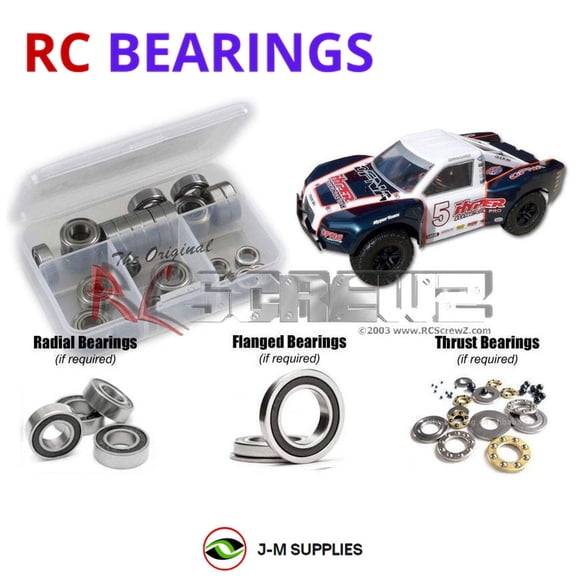 RCScrewZ Rubber Shielded Bearing Kit ofn057r for Ofna Hyper 10 SC #14615 RC Car | SET