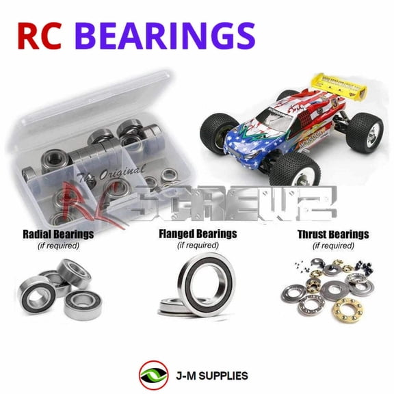 RCScrewZ Rubber Shielded Bearing Kit rcr003r for RedCat Racing Monsoon / XP RC Car | SET