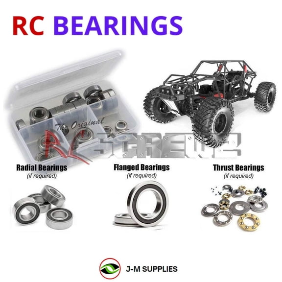 RCScrewZ Rubber Shielded Bearing Kit rer073r for RedCat Camo X4 Rock Racer RC Car | SET