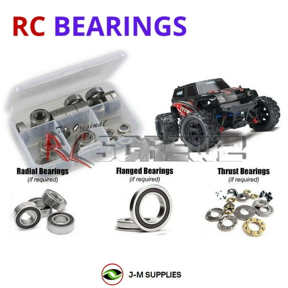 RCScrewZ Rubber Shielded Bearing Kit tra055r for Traxxas Latrax 1/18 Teton #76054 RC | SET