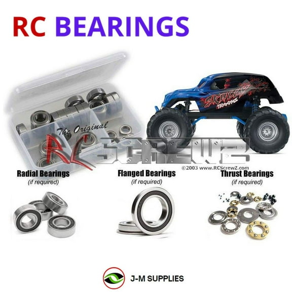 RCScrewZ Rubber Shielded Bearing Kit tra057r for Traxxas Skully Monster Truck RC Car | SET