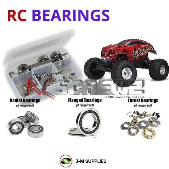 RCScrewZ Rubber Shielded Bearing Kit tra058r for Traxxas Craniac Monster Truck RC Car | SET