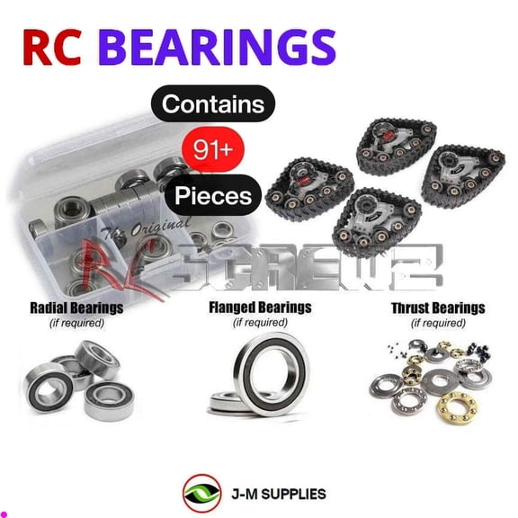 RCScrewZ Rubber Shielded Bearing Kit tra088r for Traxxas Traxx All-Terrain Conv. (8880) | SET