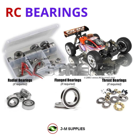 RCScrewZ Rubber Shielded Bearing Kit xra021r for XRAY XB808 1/8th #350003 RC Car | PRO