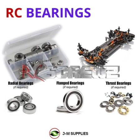 RCScrewZ Rubber Shielded Bearing Kit xra066r for Team XRAY T4 2017 1/10 #300023 RC Car | PRO