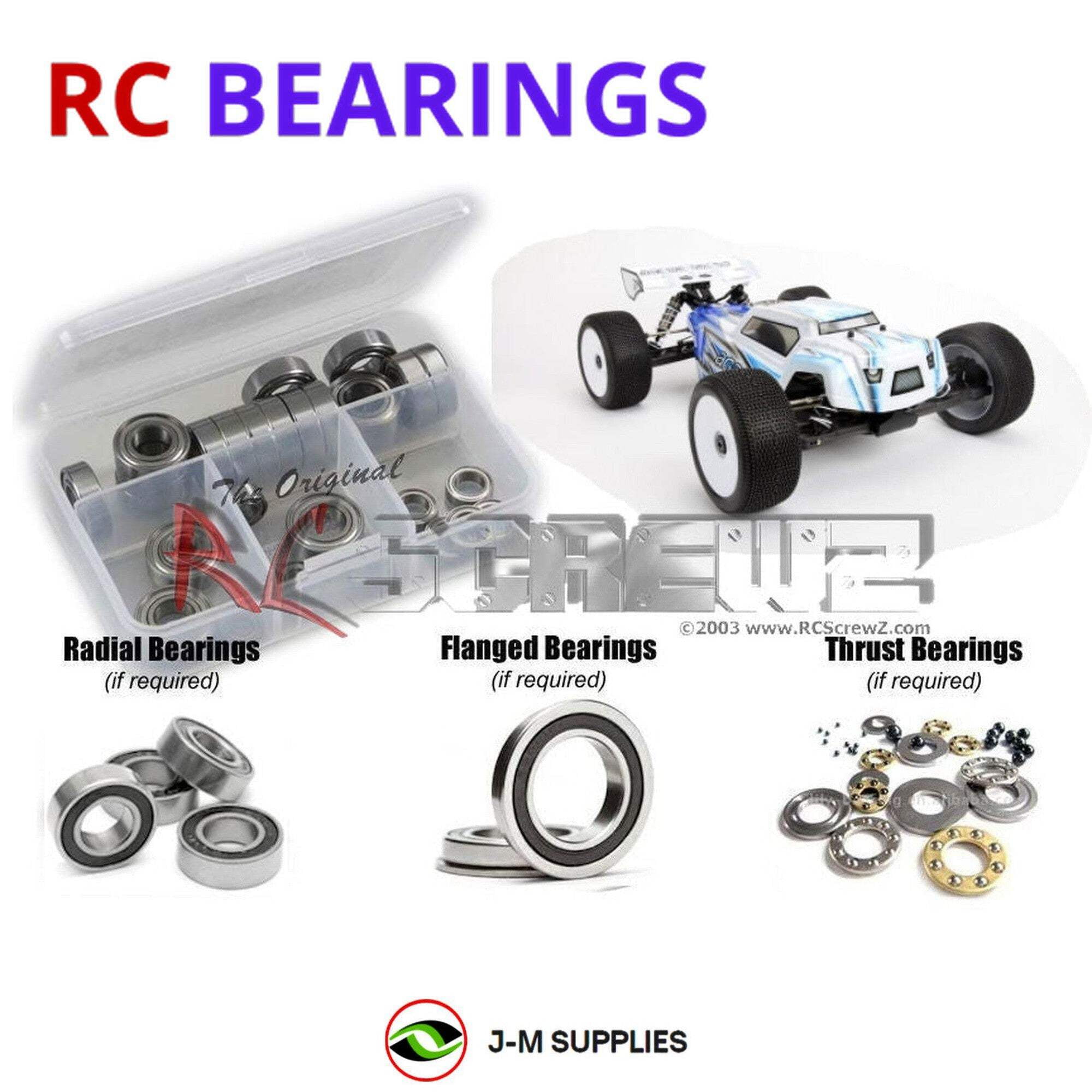 Set roulements a billes KANZEN pour FORFASTER Z1 2023 E & nitro 1/8 classique