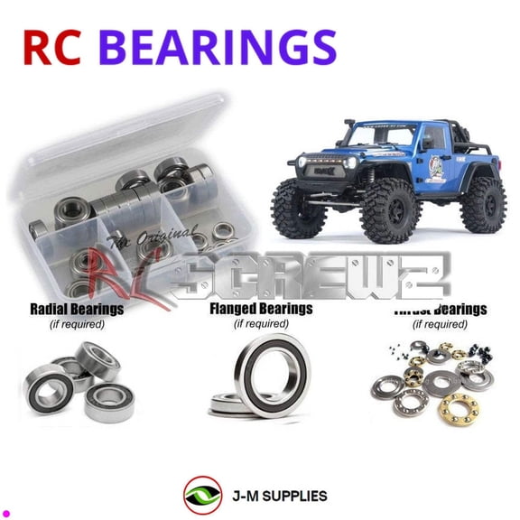 RCScrewZ Rubber Shielded Bearings czr007r for Cross RC EMO-X / RTR 1/8th CZREMOX RC Car | SET