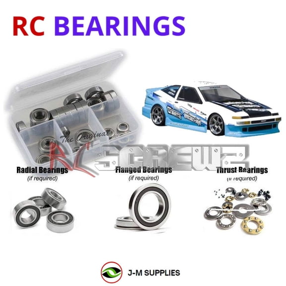 RCScrewZ Rubber Shielded Bearings hpi040r for HPI Racing Sprint 2 Drift (#750/752) Touring Car | SET