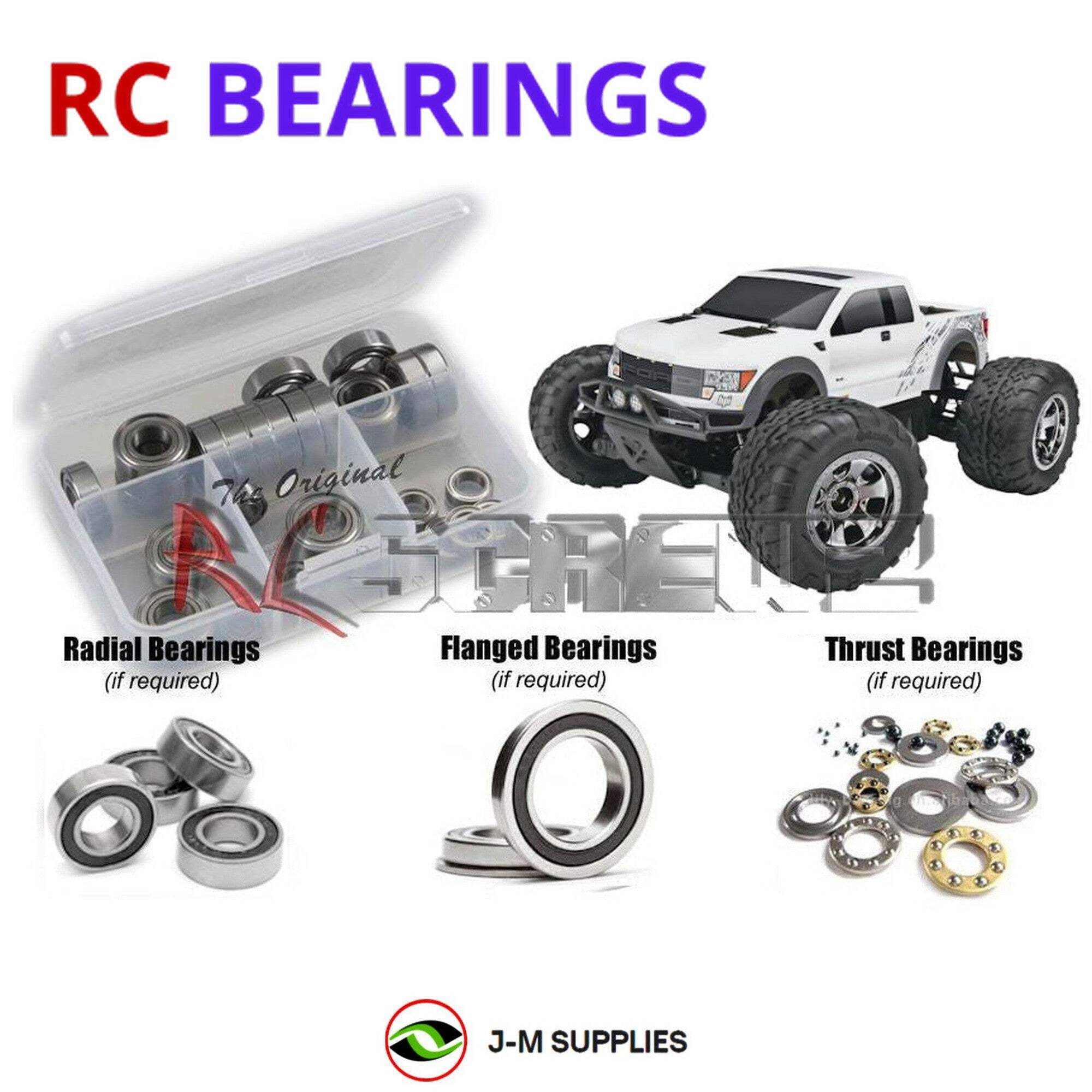 RCScrewZ Rubber Shielded Bearings hpi086r for HPI Racing Flux XS Ford ...