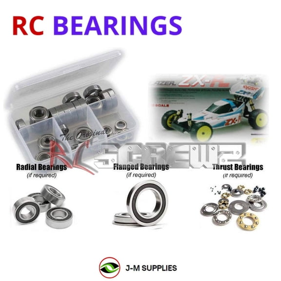 RCScrewZ Rubber Shielded Bearings kyo013r for Kyosho Lazer ZX-R 4WD 1/10 Electric Buggy (3147) | PRO