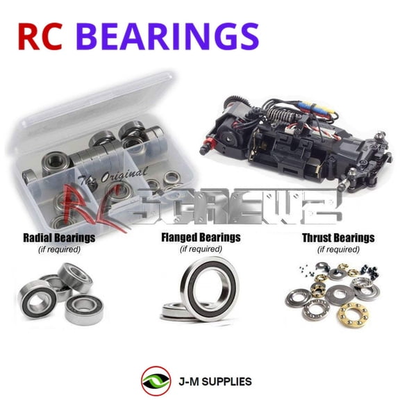 RCScrewZ Rubber Shielded Bearings kyo170r for Kyosho Mini-Z MR-03ve Pro On-Road Car (#32781) | PRO