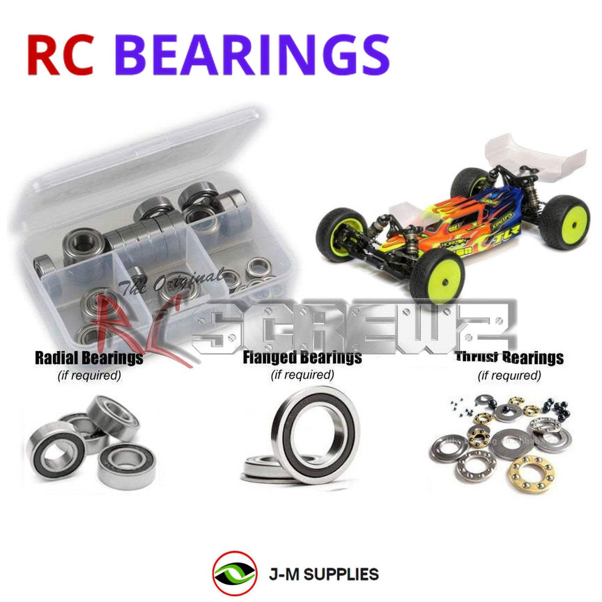 Kit De 24 Roulements à Billes Scellés Bleus Pour RC Team Losi TEN-SCTE