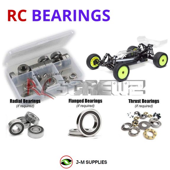 RCScrewZ Rubber Shielded Bearings los136r for Losi 1/16 Mini-B Pro 2WD (LOS01025) Buggy Roller | PRO